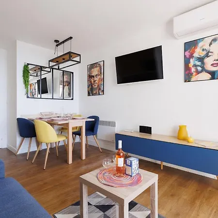 Résidence Piscine Vue Parking 4 Personnes Apartamento Cannes